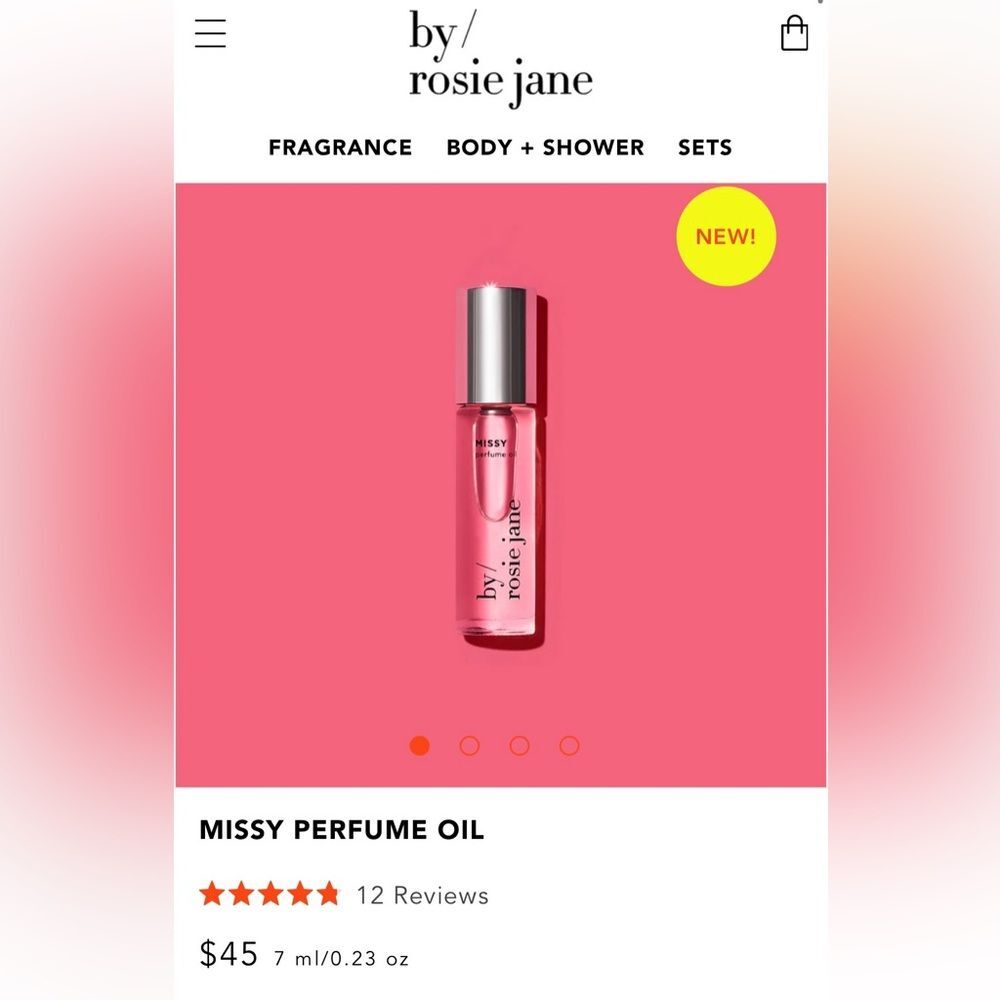 Missy by Rosie Jane Perfume Oil Rollarball NIB